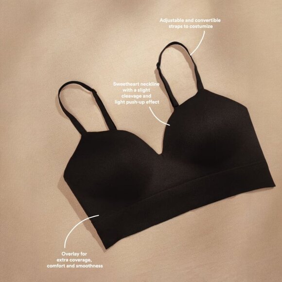 NWT Truekind Supportive Comfort Wireless Shaping Bra (Medium Black) - Picture 3 of 12